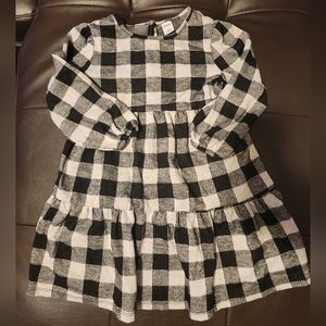 Toddler buffalo plaid dress